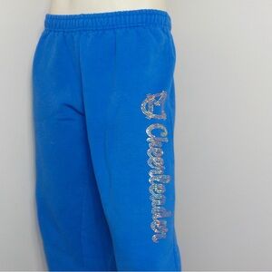 Blue Cheerleader Sweatpants
